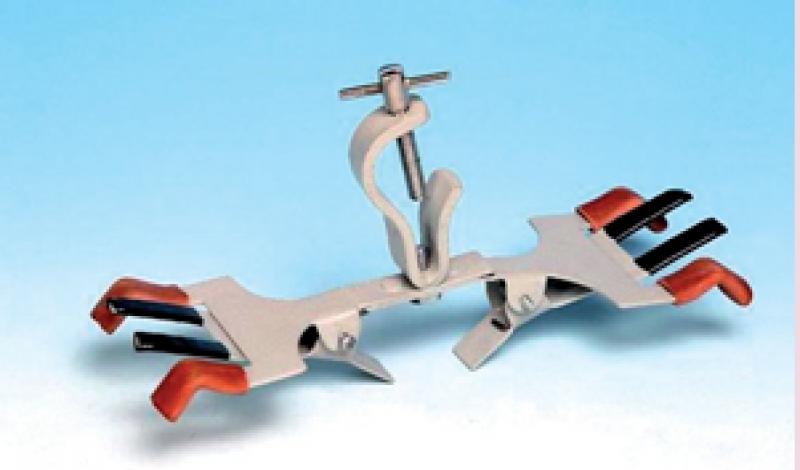 Pince double en aluminium pour burette