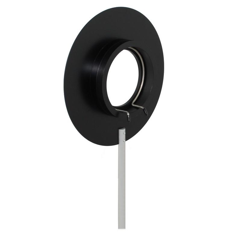 Porte-lentille Ø 80 mm en acier sur tige