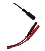 Cordon jack 6.35 femelle - banane 1 m de sécurité