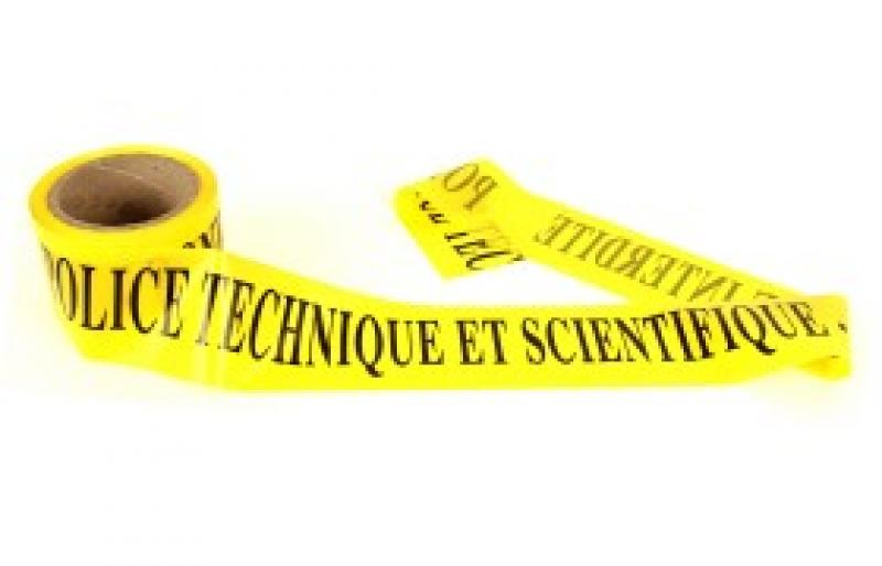 Ruban de signalisation jaune - noir