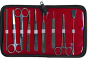 Trousse à dissection avec 9 éléments