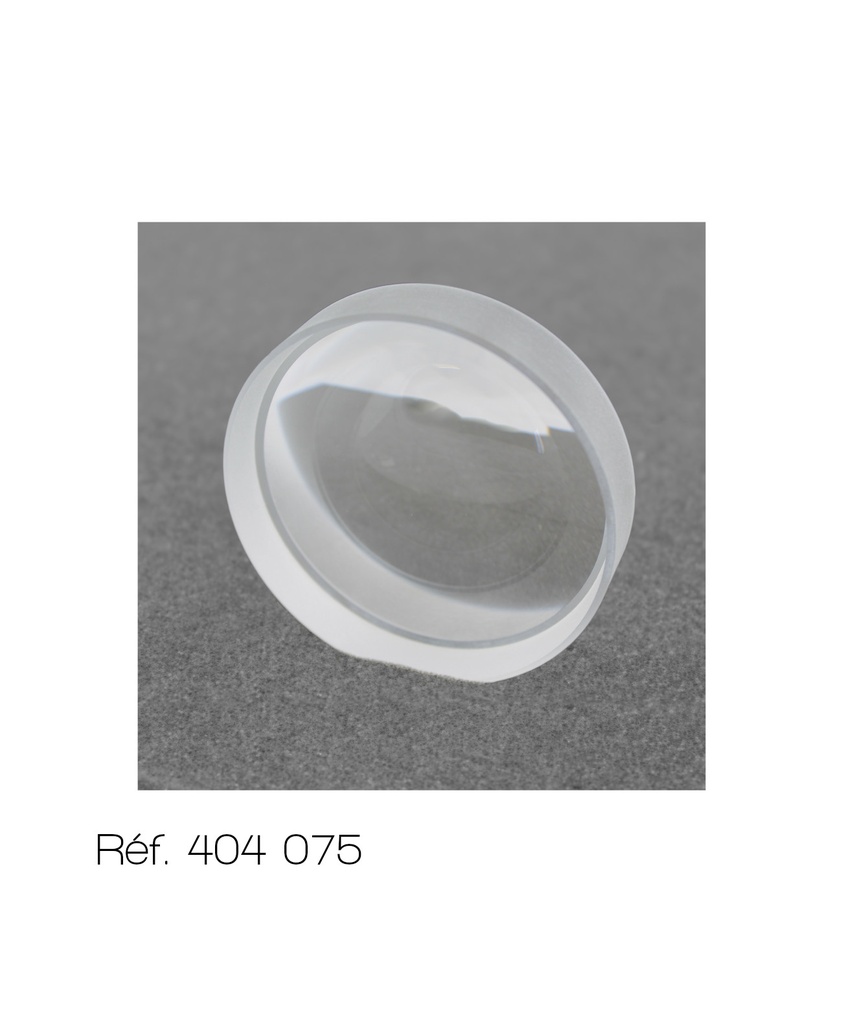 Lentille de précision +/-5% en verre B270 - Diamètre 80 mm