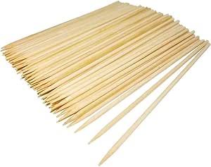 Pique à brochette en bois 25 cm pour boules polystyrène - Lot de 100