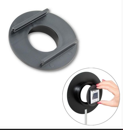 [S57927] Adaptateur diapo pour porte-lentille dia. 80 mm pour banc premium