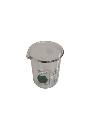 [S66901] Bécher KIMAX® - Forme Basse - Couleur vert- 100 mL - Lot de 12