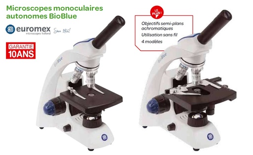 Microscope monoculaire semi-plan BioBlue