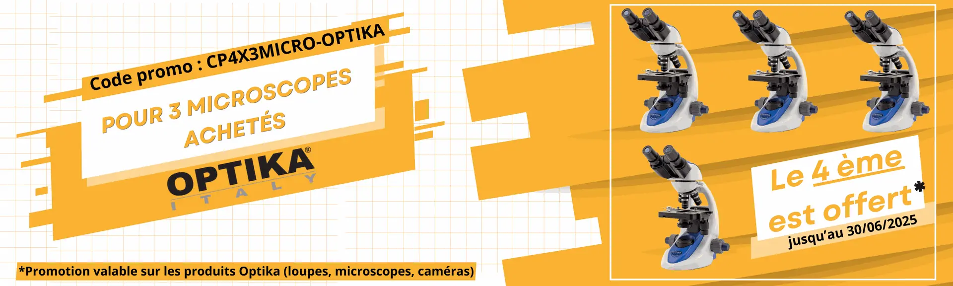 promo optika miscroscope 3+1 offert