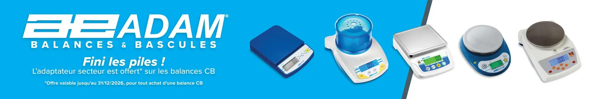 Bannière adam pour balance scolaire scientifique