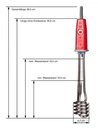 Thermoplongeur avec protection thermique 1000 W