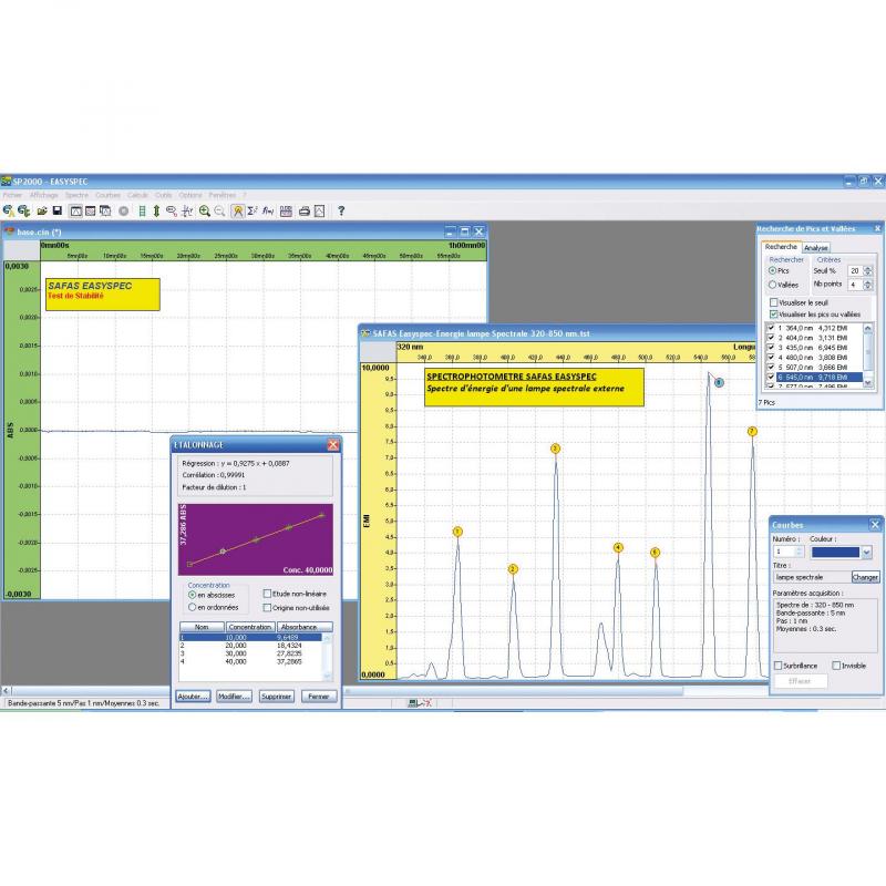 Spectrophotomètre Safas Easyspec + logiciel