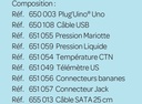 Pack microcontrôleur + capteurs Plug’Uino® Uno