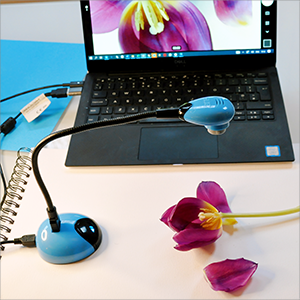 Caméra HUE HD avec adaptateur pour microscope