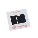 Ensemble de diapositives pour l'optique (fentes, trous, lettres) 
