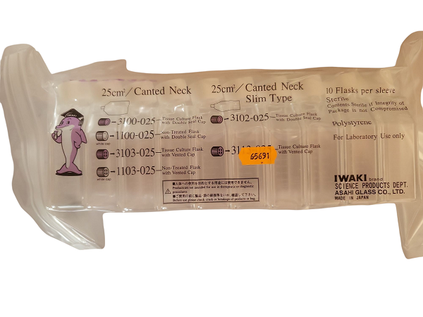 Flacon de culture stérile 25 mL - Lot de 10