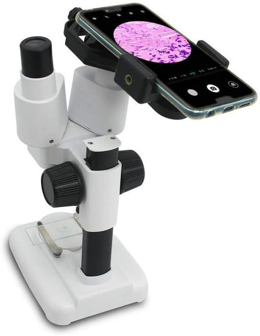 Adaptateur universel de smartphone sur oculaire microscope/loupe binoculaire/télescope