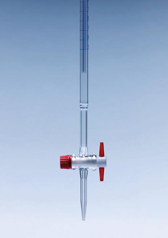 Burette robinet PTFE à bande photophore Classe AS