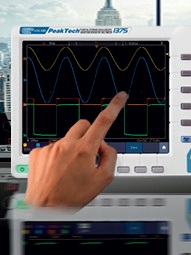 Oscilloscope numérique 2x60 MHz avec écran tactile