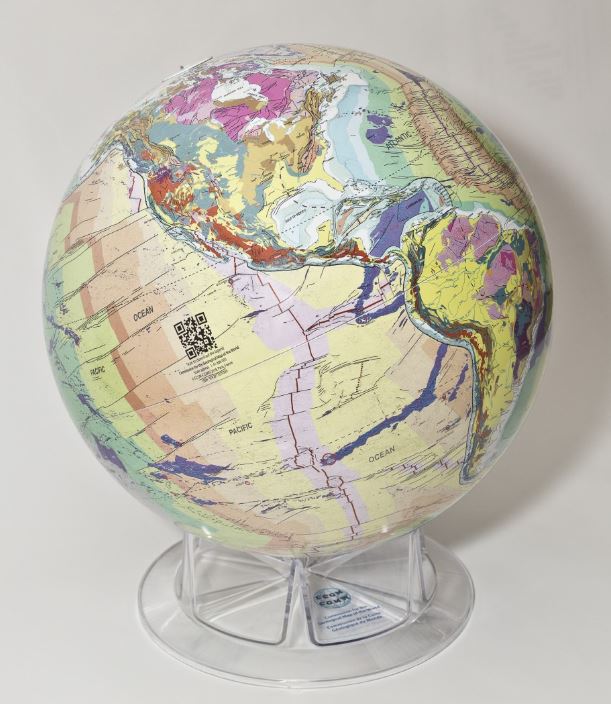 Globe géologique terrestre