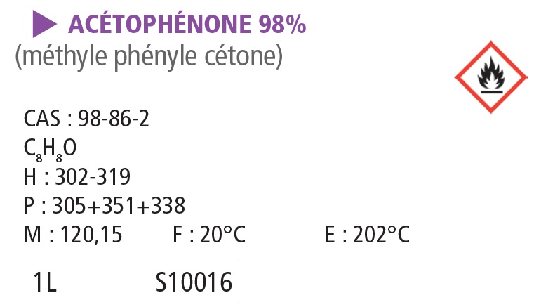 Acétophénone 99% - 1 L