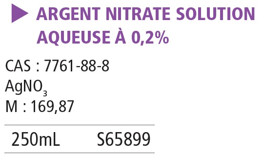 Argent nitrate solution 0.2% - 250 mL