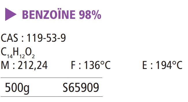 Benzoïne pur - 500 g
