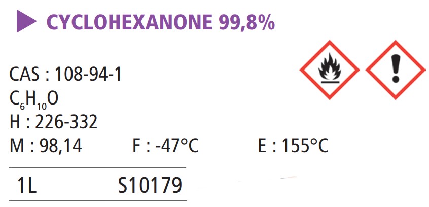 Cyclohexanone pure - 1 L