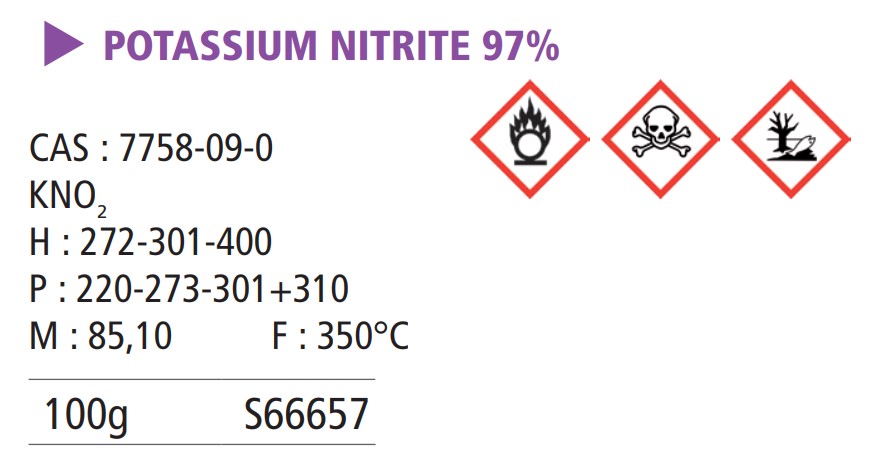 Potassium nitrite 97% - 100 g