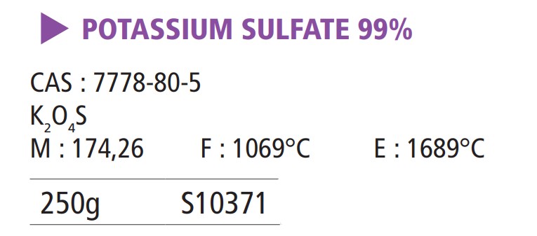 Potassium sulfate - 250 g