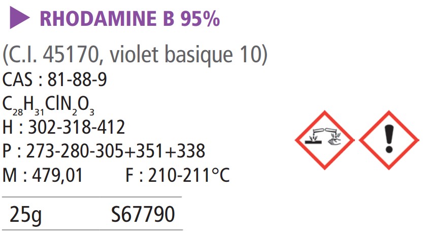 Rhodamine b 99% - 25 g