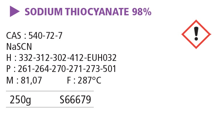 Sodium thiocyanate 98% - 250 g