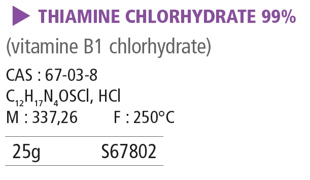 Thiamine chlorhydraté 98% - 25 g