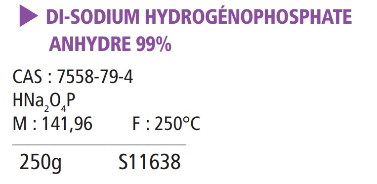 Di-sodium hydrogénophosphate