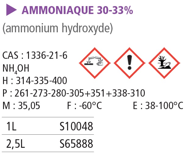 Ammoniaque 30%