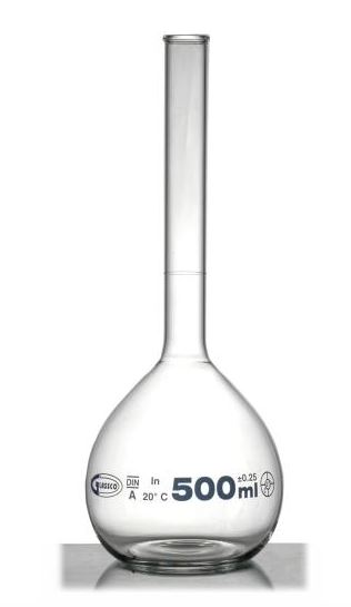 [524040-S60892] Fiole jaugée en verre transparent non bouchée - Classe A - Glassco® (5 mL)