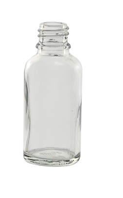 [S02011] Flacon compte-gouttes DIN18 - 30 mL - Lot de 20 (Blanc)