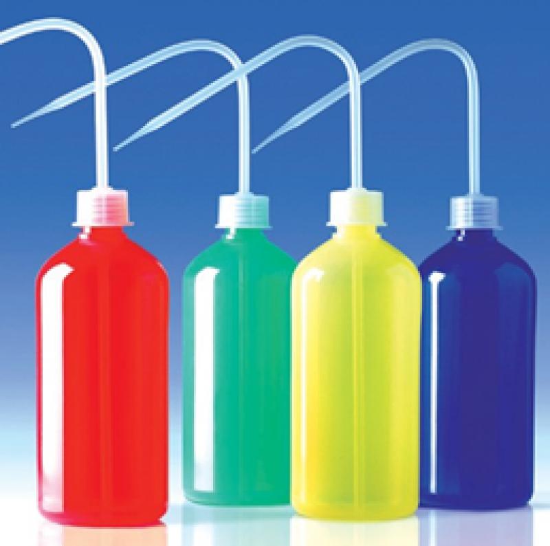 [S64802] Pissette Col étroit - LDPE - 250 mL - À l'unité (Rouge)