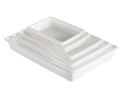 Bac plat en PEHD - Forme rectangulaire