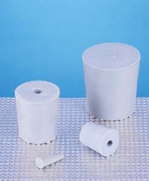 Bouchon percé un trou en caoutchouc Saint-Gobain - À l'unité