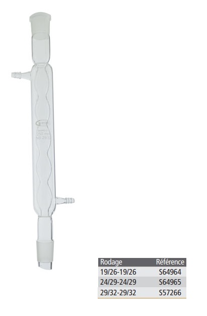 Réfrigérant à boules avec olive en verre