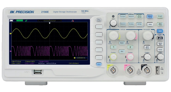 Oscilloscope numérique compact 2 voies BK2190E - Sefram 