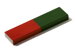 Aimant barre rouge vert