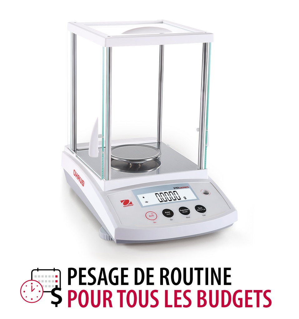 [300122-S59901] Balance précision - OHAUS série PR précision (120 g ± 0.1 mg)