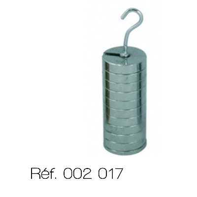 [#002017-S58242] Masses échancrées avec support (9 x 10 g)