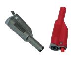 [#S62721R] Fiche de sécurité 4 mm fourreau fixe (Rouge)