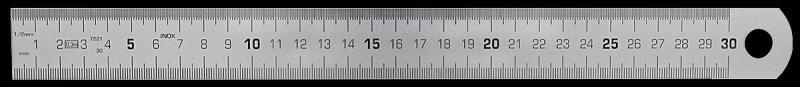 [S67505] Réglet flexible inox (500 mm)