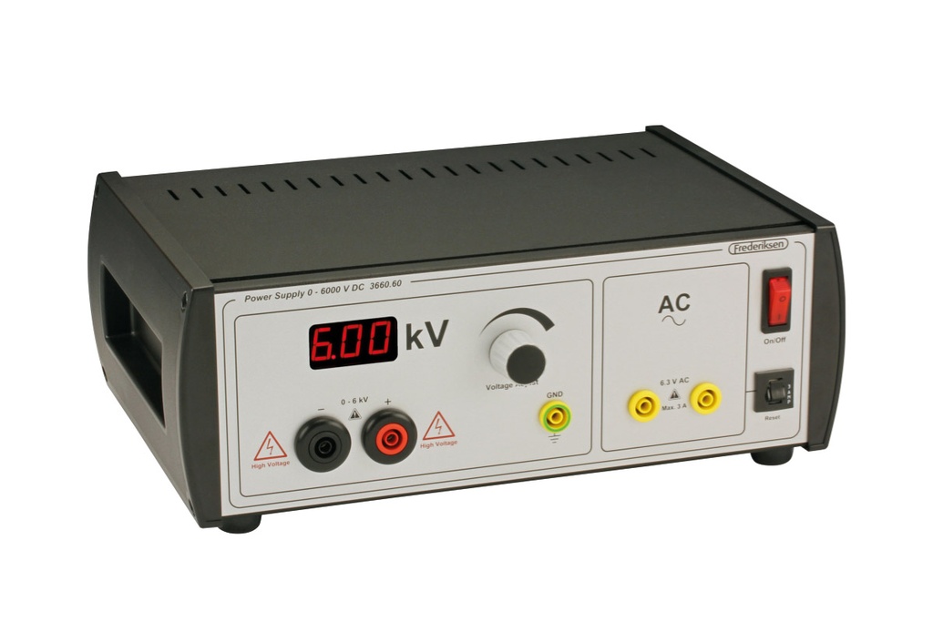 Alimentation 6 kV réglable / 6.3 V fixe avec afficheur numérique