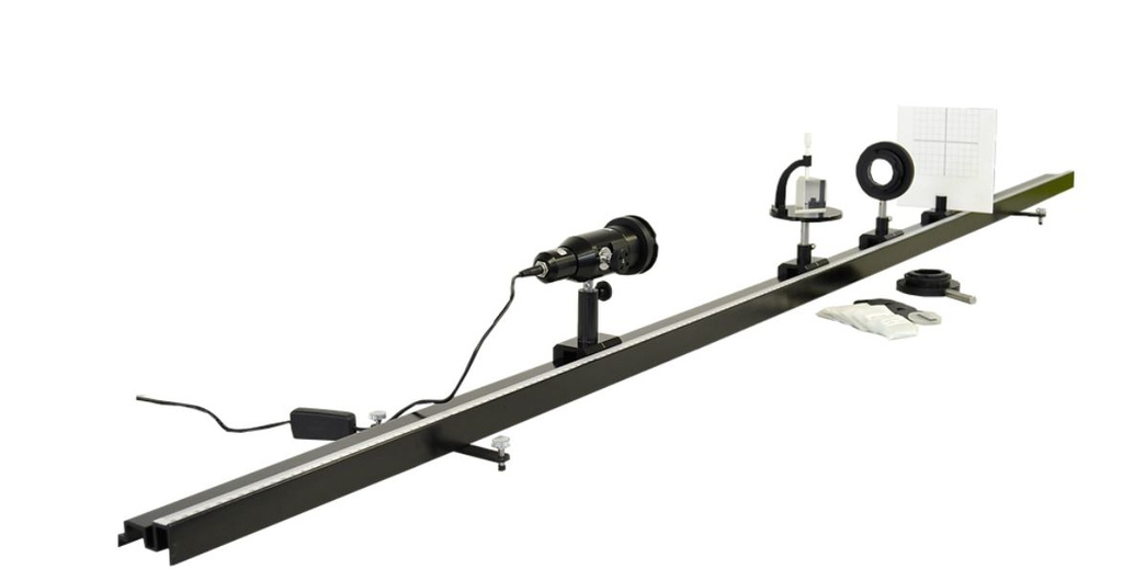 Banc optique lycée équipé pour optique géométrique et dispersion