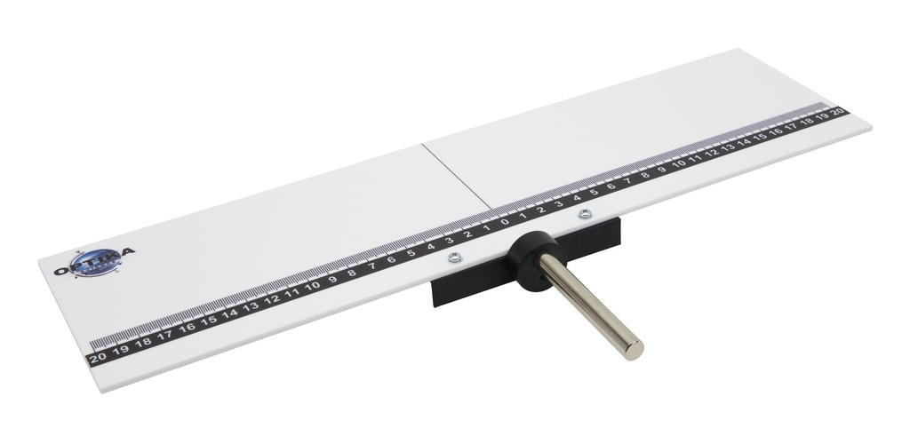 Ecran -200/200 mm sur tige pour diffraction et interférences