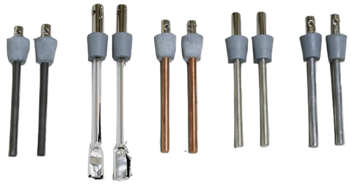 Electrode carbone 115 mm x2 55130