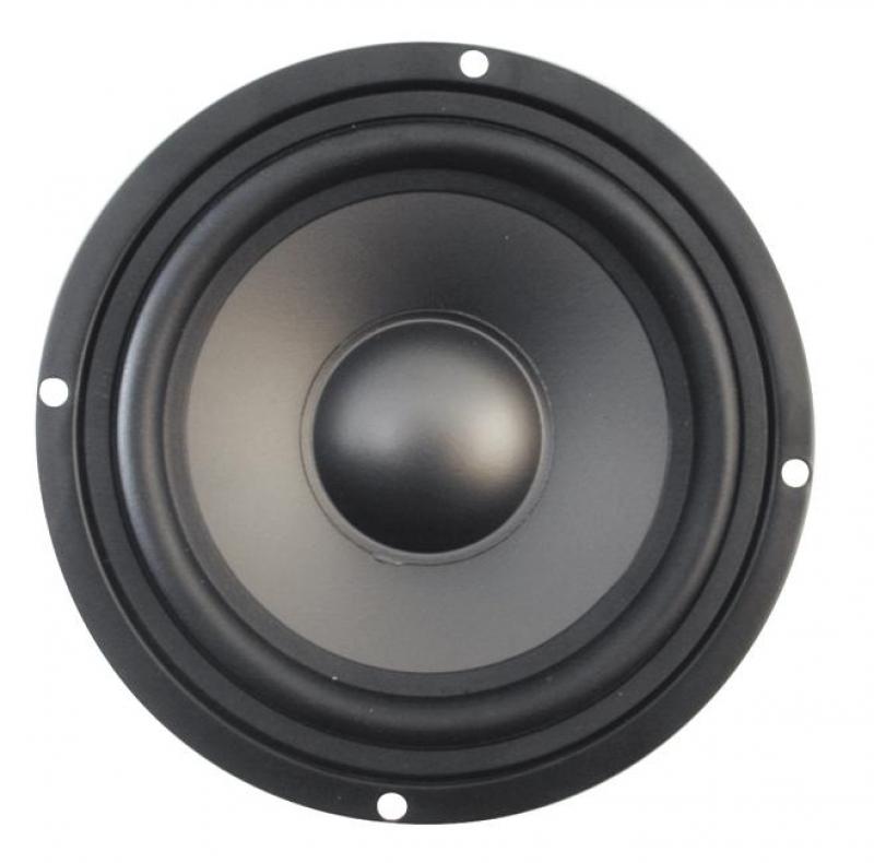 Haut parleur grave boomer monté sur socle douilles bananes